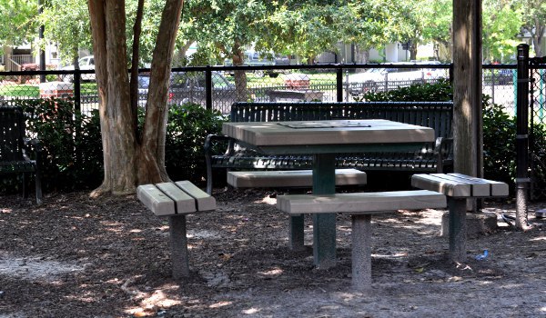 West University Spark Park Picnic Tables