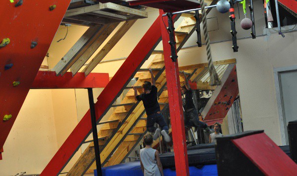 Devil Steps at Iron Sports America Ninja Warrior Gym BigKidSmallCity