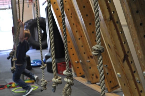 Joe on Ropes at Iron Sports America Ninja Warrior Gym BigKidSmallCity