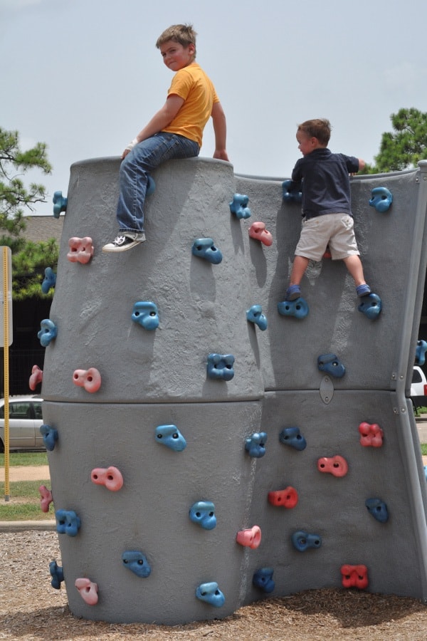 Rock Wall at Kid Fit Park Nottingham Park Houston