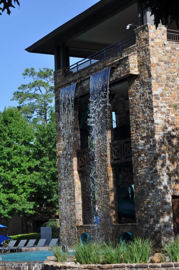 The Woodlands Resort Waterfall at Slides BigKidSmallCity