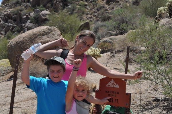 At the top of Pinnical Peak Scottsdale Arizona