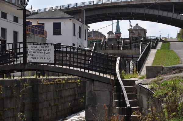 Erie Canal Lock System in Lockport New York