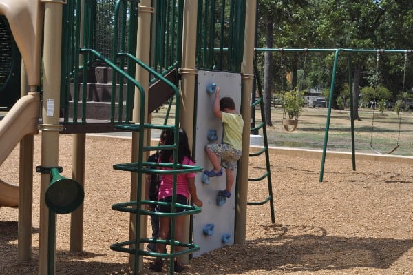 Freed Park Rock Wall and Swings