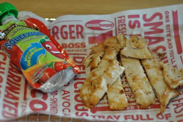 Grilled Chicken Strips Kids Meal at Smashburger Houston Heights BigKidSmallCity