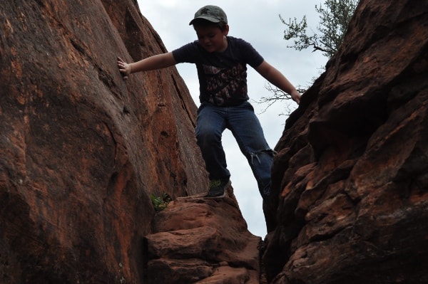 Joe Climbing Bell Rock in Sedona Arizona