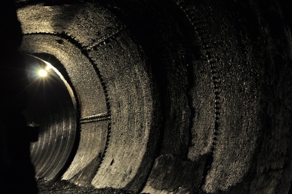 Lockport New York Cave Tour Underground Pipe