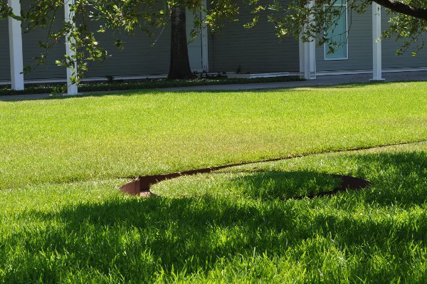 Menil Collection Maze in Yard