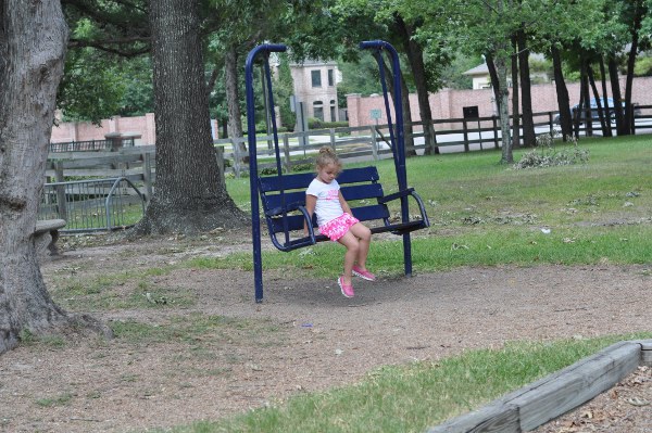 Spring Valley Village Park Swinging Bench