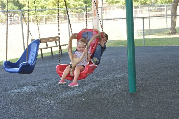 Wood Bend Spark Park Swings