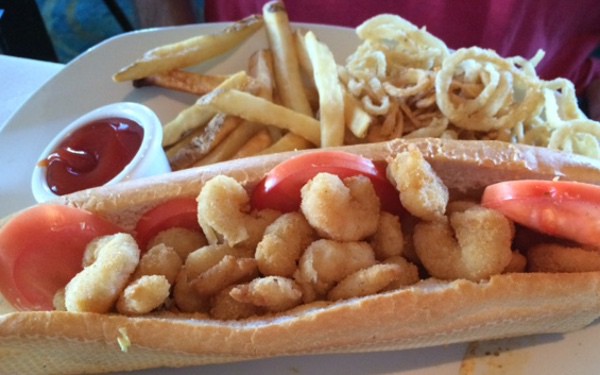 Landrys Seafood Kemah Shrimp Poboy