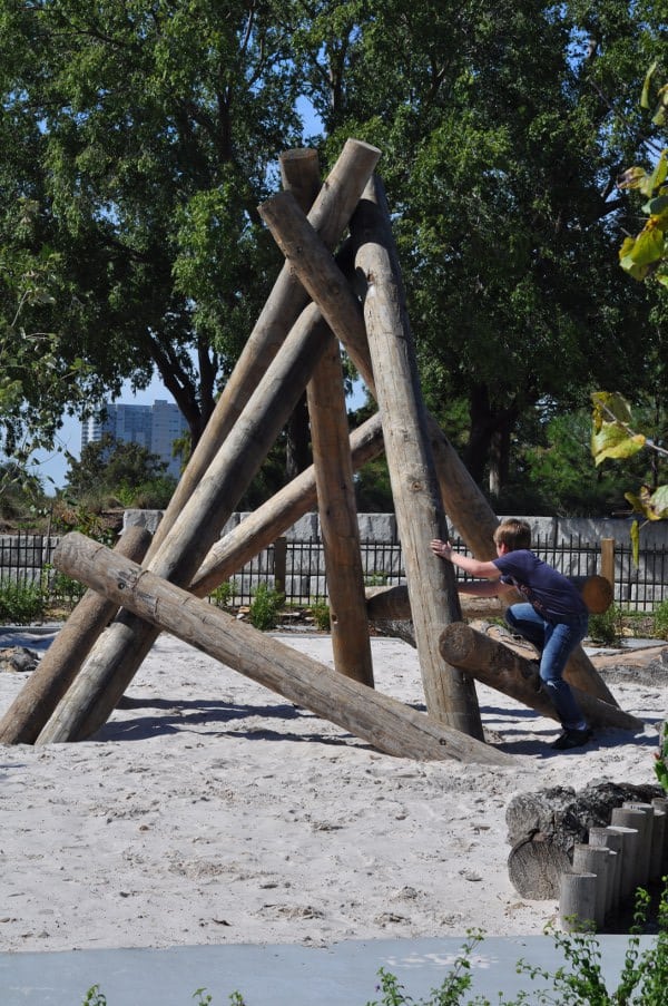 Climbing Structure at Fish Family Play Area Buffalo Bayou Park1