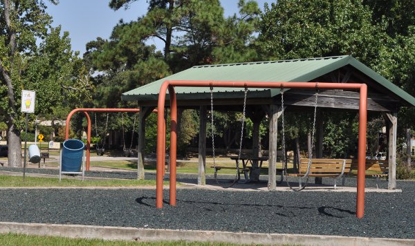 Foote Park Baytown Swings and Picnic Tables