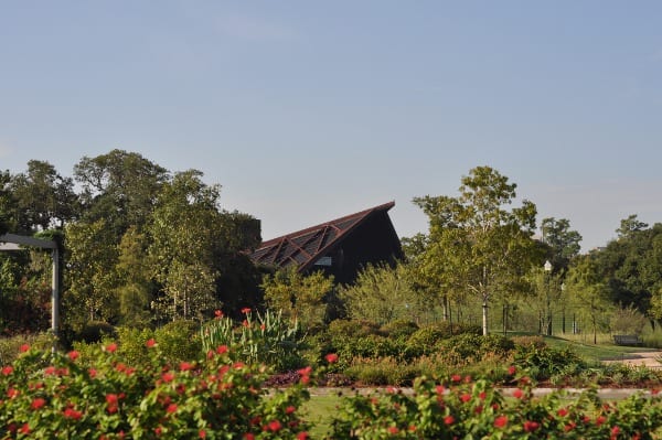 Hermann Park Miller Outdoor Theatre from Centennial Gardens