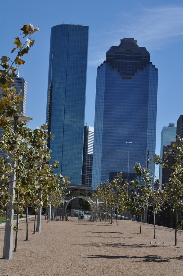 Sabrine Street Water Works Stage and Green at Buffalo Bayou Park