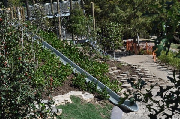 Slide at Fish Family Play Area Buffalo Bayou Park