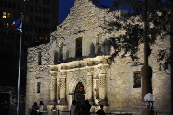 Alamo San Antonio at Night