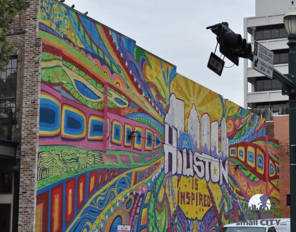 Houston is Inspired Mural by Market Square Park