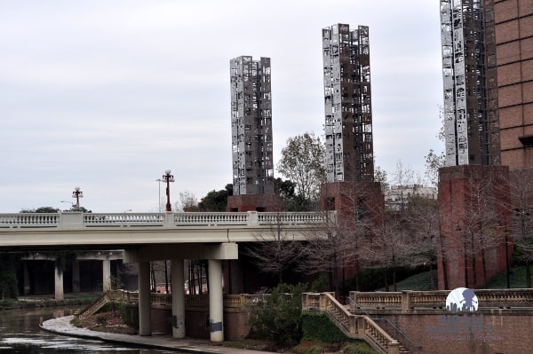 Preston Street Bridge and Wortham Theater