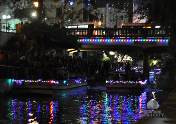 San Antonio River Walk Boat Tour at Christmas