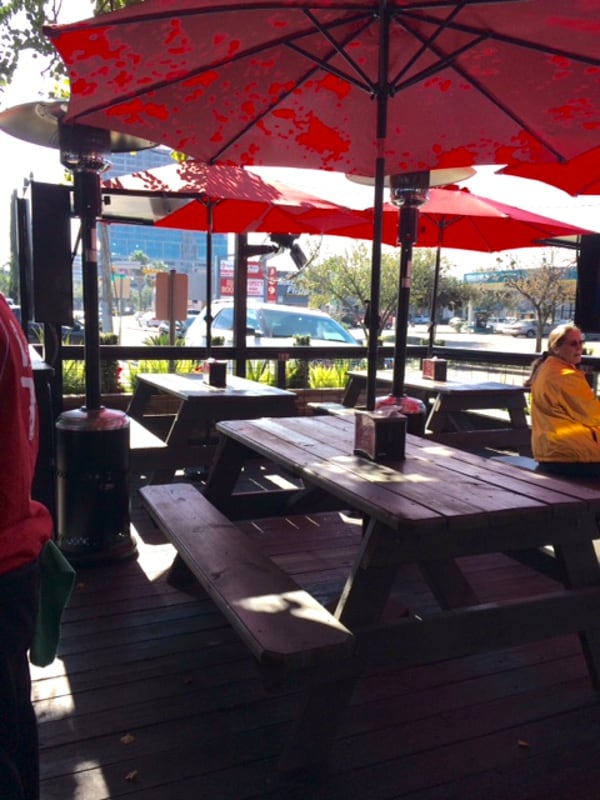 The Burger Joint Red Umbrellas