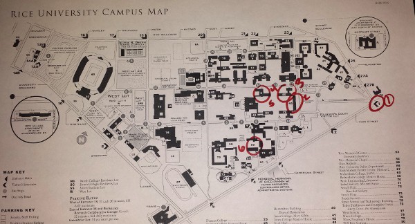 Rice University Map
