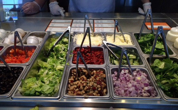 Toppings at Piada Houston