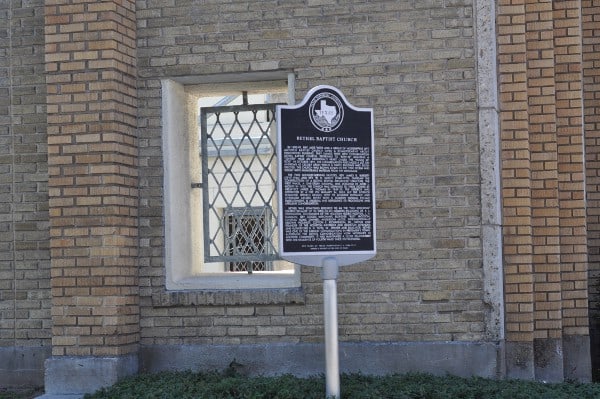 Bethel Baptist Church Historical Marker