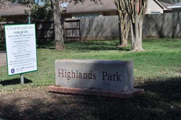 Highlands Park Sugar Land