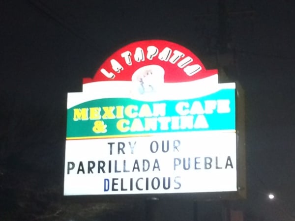 La Tapatia Sign