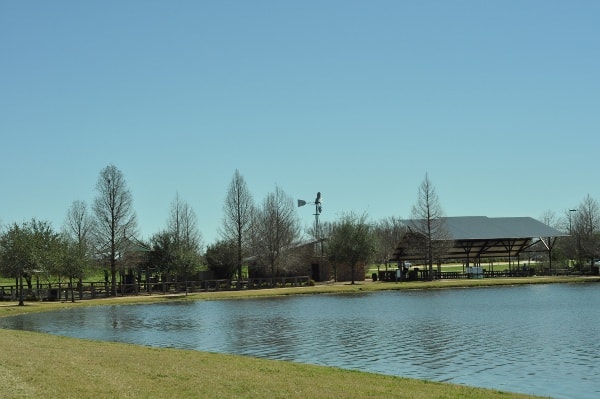 Memorial Park Sugar Land Lake and Playground