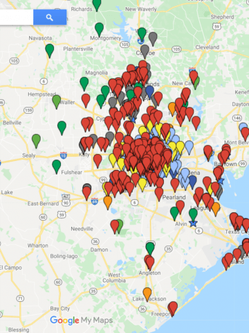 Houston Citywide Map of Things to Do