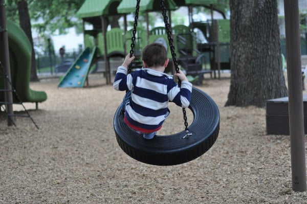 River Oaks Pumpkin Park Tire Swing