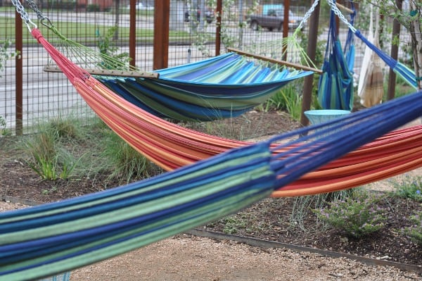 Hammocks at Luigis and Axelrads