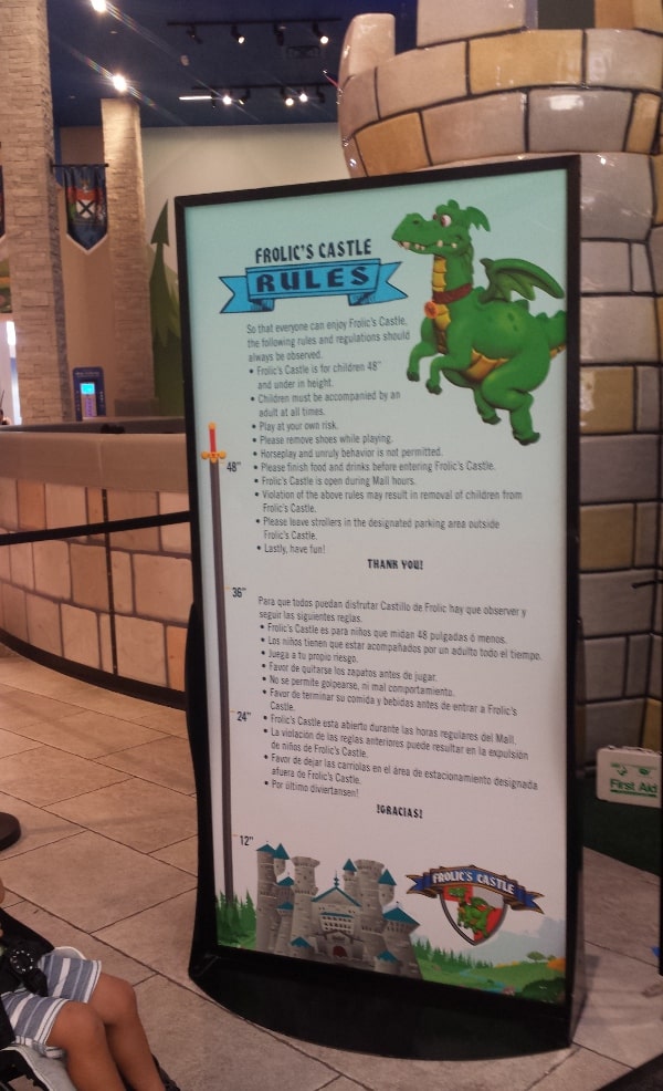 Frolics Castle Rules at Memorial City Mall