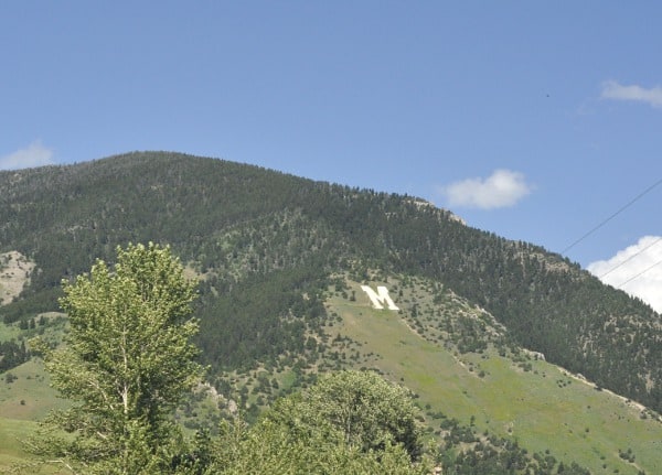 Bozeman Montana College M Mountain and trail
