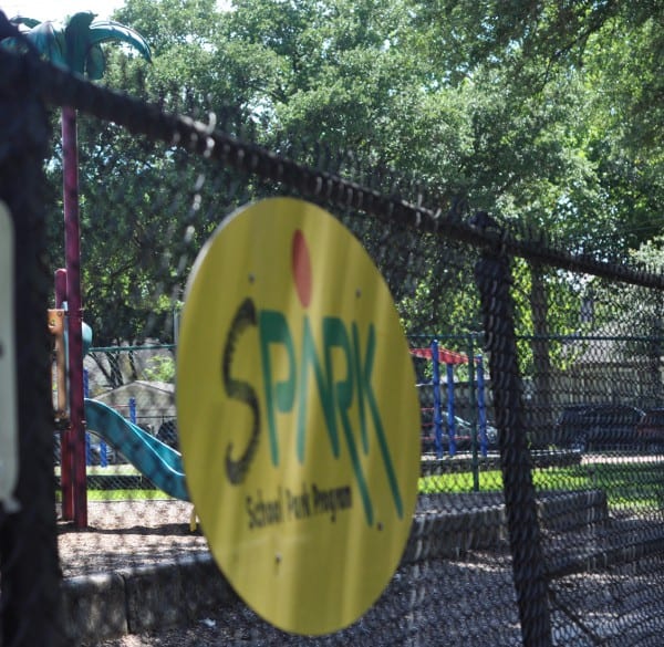 Houston Spark Park Sign at Field Elementary