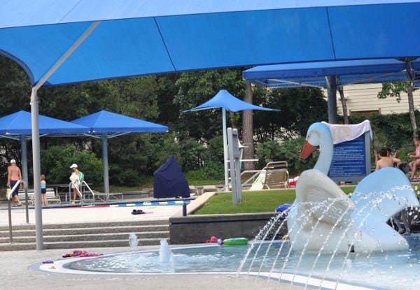 Ridgewood Park Pool The Woodlands Swan Slide