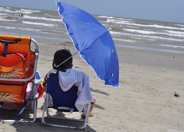 Beach Chairs at Galveston West Beach