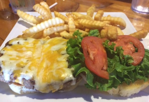 Blue Water Seafood Cheeseburger