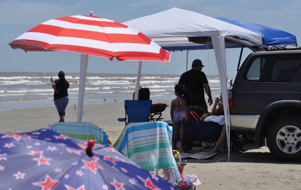 Jamaica Beach Galveston Island Cars on Beach