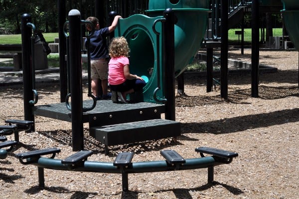 Mercer Arboretum Playground Steps