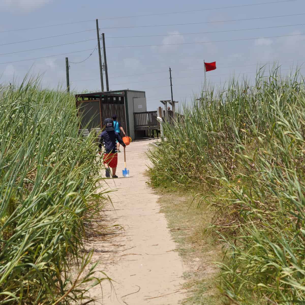 Galveston Island State Park Path to Beach