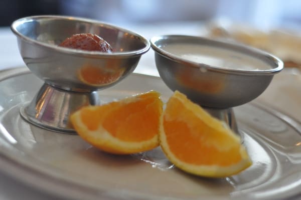 Shiva Indian Restaurant Oranges and Rice Pudding