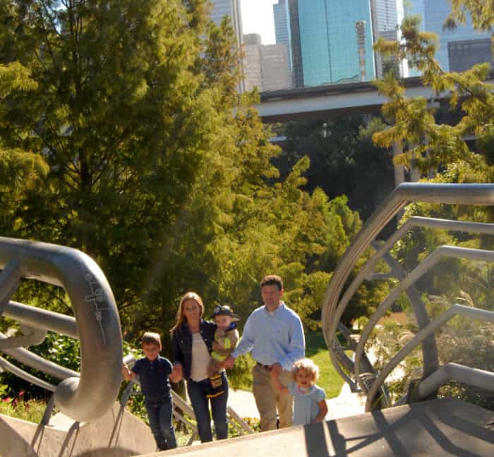 Family Photo at Sabine Street Bridge