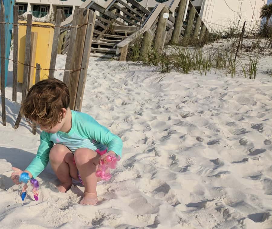 Playing at Pensacola Beach