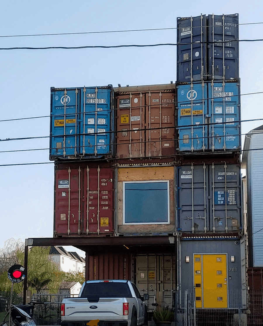 Where in Houston? Shipping Container House on McGowen near Emancipation