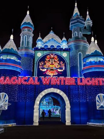 Magical Winter Lights Castle