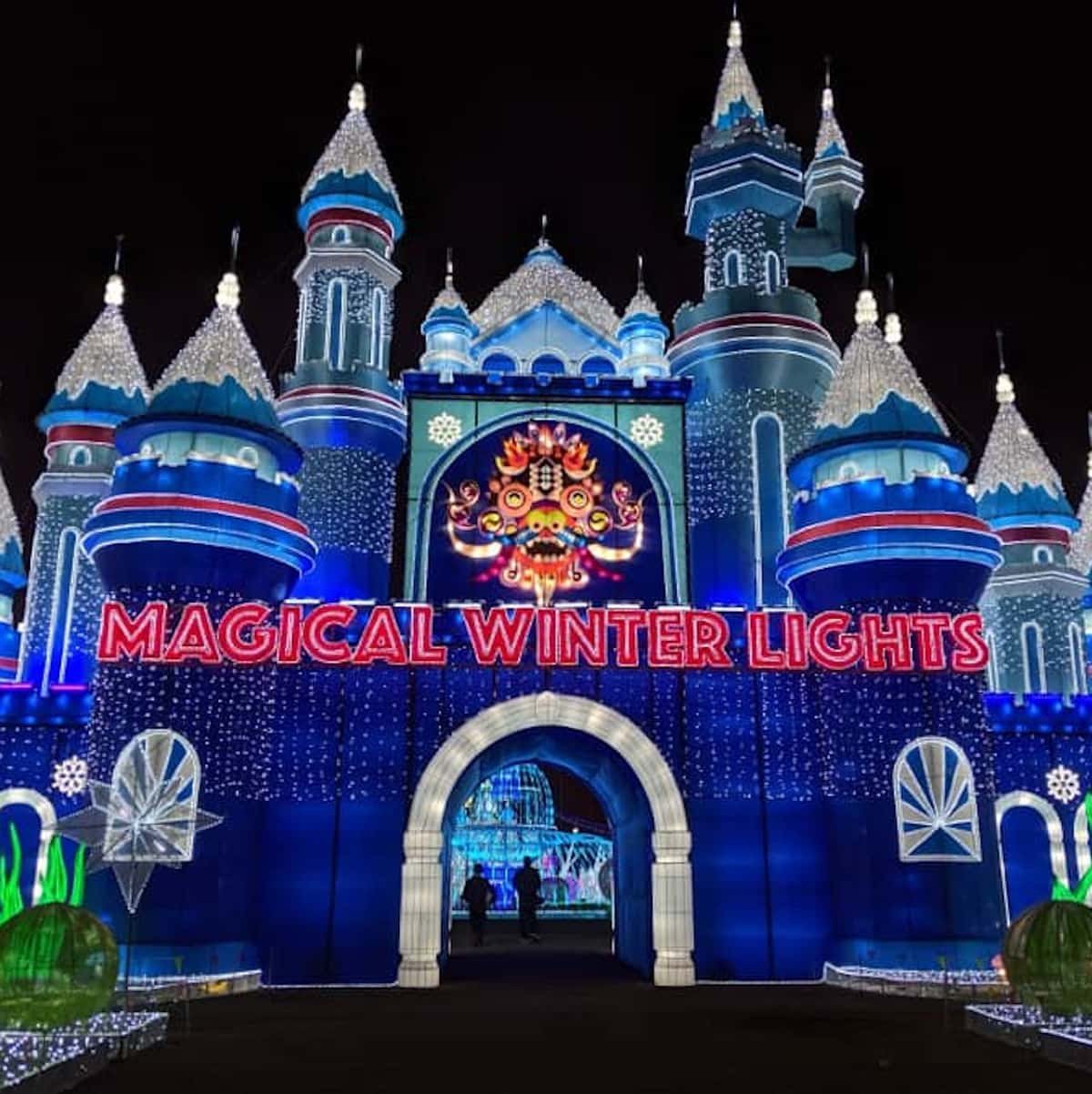 Magical Winter Lights Castle