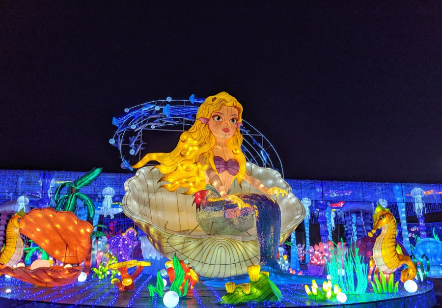 Mermaid at Magical Winter Lights